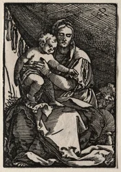 La Sainte Famille sous une tente