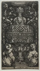 Vase orné d