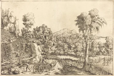 Paysage avec un vignoble, 1559