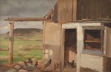 Maison avec poulailler