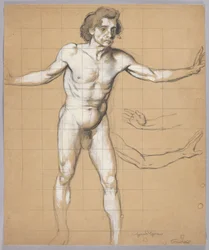 Étude de figure masculine – étude pour le personnage de Siegfried