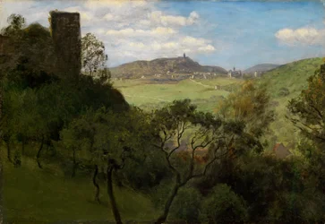 Vue sur Falkenstein dans le Taunus