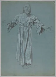 Christ aux bras étendus (recto et verso)