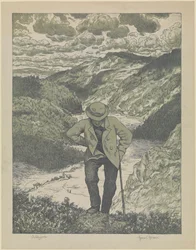 Le voyageur (estampe magistrale)