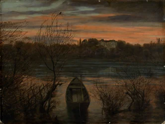Une barque solitaire