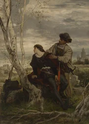 Hamlet et Horatio sur la tombe d