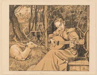 Joueuse de luth. Allégorie de la musique