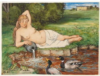 Nymphe près d