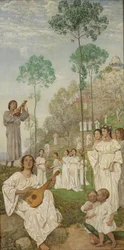 Triptyque de Pâques : Les contrées des bienheureux (Le Paradis)
