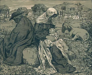 Repos pendant la Fuite en Égypte, vers 1897