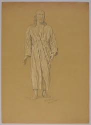 Étude de la figure du Christ (recto et verso)