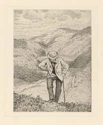 Randonneur en montagne