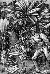 Chevalier et écuyer, début du 16ème siècle, 1929