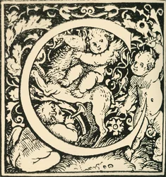 C - Un alphabet par Hans Weiditz, vers 1520-1521, 1908