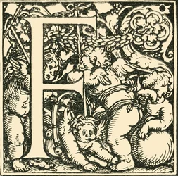 F - Un alphabet par Hans Weiditz, vers 1520-1521, 1908