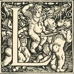 L - Un alphabet par Hans Weiditz, vers 1520-1521, 1908