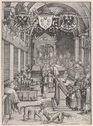 Maximilien I entendant la messe