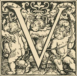V - Un alphabet par Hans Weiditz, vers 1520-1521, 1908