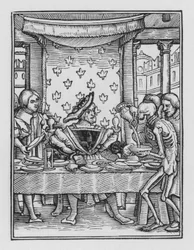 La Danse Macabre de Holbein : Le Roi