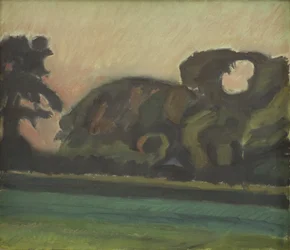 Paysage après le coucher du soleil