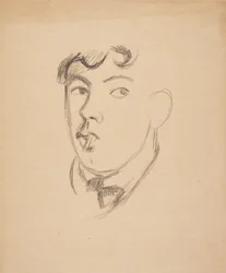 Autoportrait avec cigarette