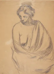 Modèle féminin assis