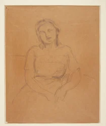 Jeune fille assise