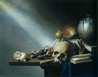 Nature morte : une allégorie des vanités de la vie humaine, v. 1640