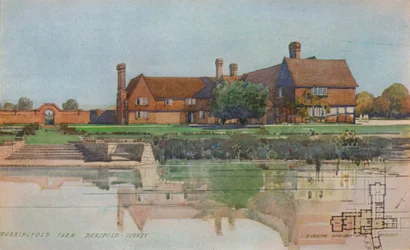 Ferme de Burningfold, Dunsfold, Surrey, vers 1923