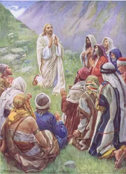Seigneur, apprends-nous à prier, illustration de Pictures That Teach The Crown Series, 1920