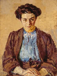 La Blouse bleue, Portrait d