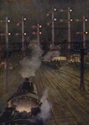 Un portique de signalisation