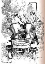 Conseils pour les automobilistes par temps chaud, 1906