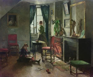 Intérieur avec personnages