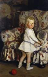 Jeune garçon dans un intérieur