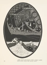 La Fille du Roi des Marais. Ils rentraient chez eux, richement chargés de butin, de la côte gauloise.