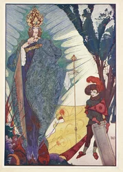 La Reine des Neiges. Kay et la Reine des Neiges.