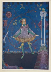 Le porcher. Sur la tombe du père du prince poussait un rosier, illustration de 