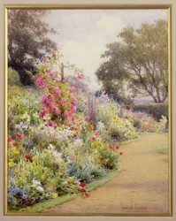 Une bordure herbacée