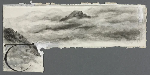 Paysage avec brume