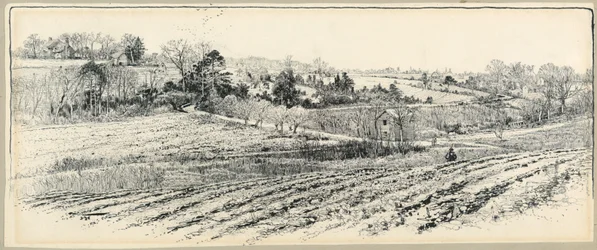 Le champ de bataille à Beaver Dam Creek