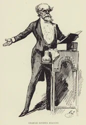 Charles Dickens lisant