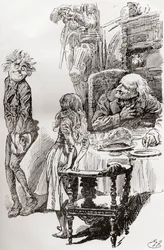 Illustration pour le roman de Charles Dickens Le Magasin d