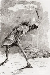 Illustration pour le roman Barnaby Rudge de Charles Dickens