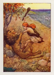 David a attrapé la grande bête et l