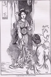 Entrée de la jeune princesse (de la Princesse au bol) (litho)
