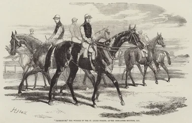 Impérieuse, la gagnante des St Leger Stakes, à la réunion de Doncaster, 1857