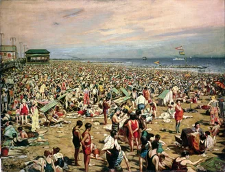 Scène de plage, Coney Island