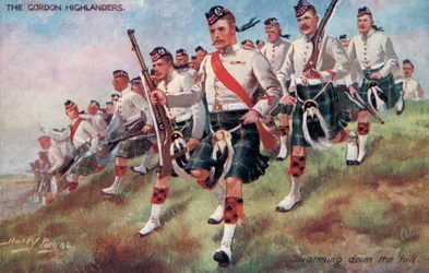 Les Gordon Highlanders, Descendant la colline