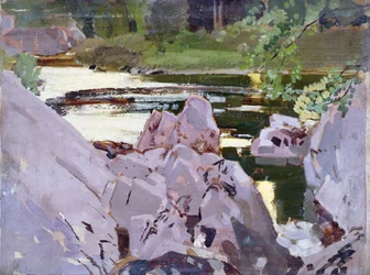 Soirée au bord de la rivière